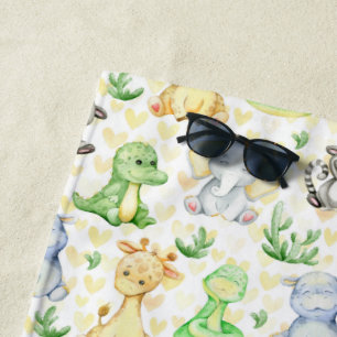 Niedlich Safari Animals Strandtuch