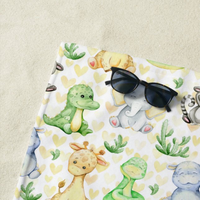 Niedlich Safari Animals Strandtuch (Beispiel)