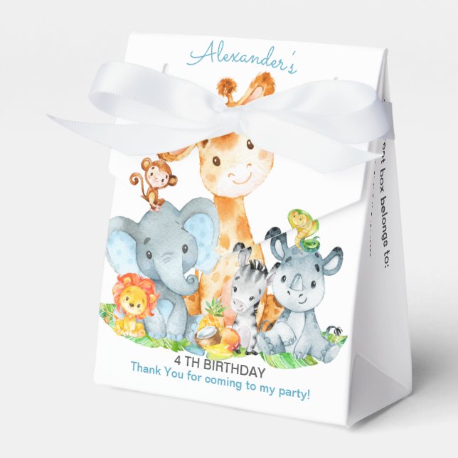 Niedlich Safari Jungle Girl Geschenkschachtel (Vorderseite)