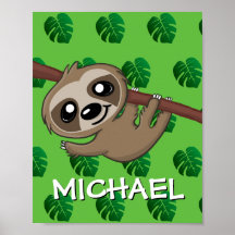 Niedlich Safari Löwe Grüner Cartoon Jungle Name Zo
