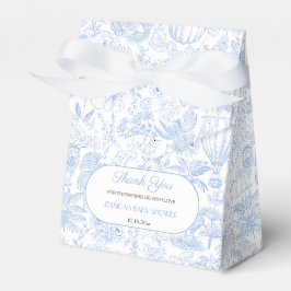 Niedlich Safari Toile de Jouy Baby Dusche Vielen D Geschenkschachtel
