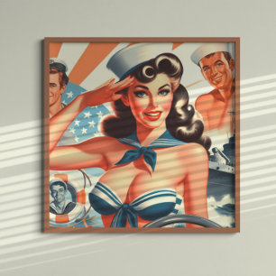 Niedlich Sailor Pinup Poster
