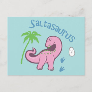 Niedlich Saltasaurus Postkarte