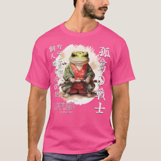 Niedlich Samurai Frog Warrior Japanisch Ninja Frog T-Shirt