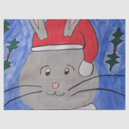 Niedlich Santa Bunny Seidenpapier