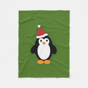 Niedlich Santa Penguin Fleecedecke