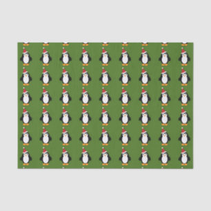 Niedlich Santa Penguin Seidenpapier