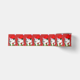 Niedlich Santa Poodle Weihnachten Ripsband