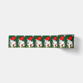 Niedlich Santa Poodle Weihnachten Ripsband