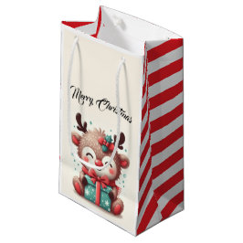 Niedlich Santa Reindeer Kleine Geschenktüte