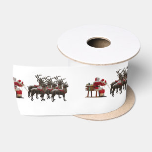 Niedlich Santa Silk Ribbon Satinband