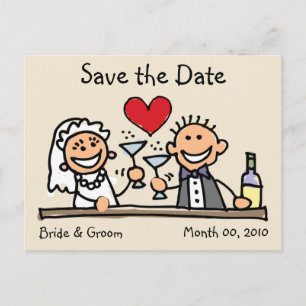 Niedlich Save the Date Postkarten