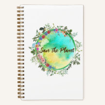 Niedlich Save the Planet Collection Spiral Noteboo