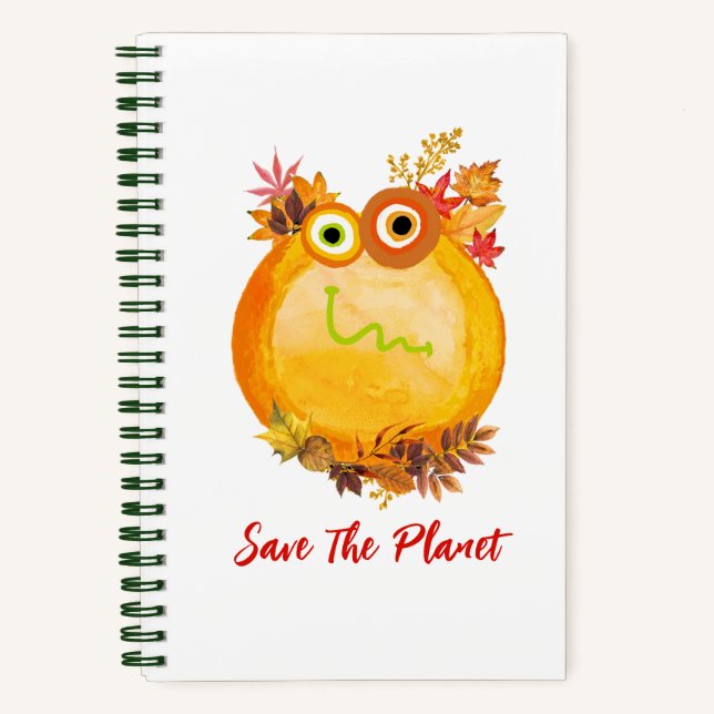 Niedlich Save the Planet Collection Spiral Noteboo Notizbuch (Vorderseite)