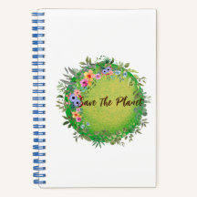 Niedlich Save the Planet Collection Spiral Noteboo