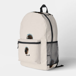 Niedlich Schokolade Labrador Hund - Bailey   Haust Bedruckter Rucksack
