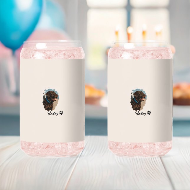 Niedlich Schokolade Labrador Hund - Bailey | Haust Dosenglas (Insitu (Baby Party))