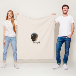 Niedlich Schokolade Labrador Hund - Bailey   Haust Fleecedecke