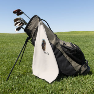 Niedlich Schokolade Labrador Hund - Bailey Haust Golfhandtuch