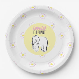 Niedlich schönes Rosa. Pappteller