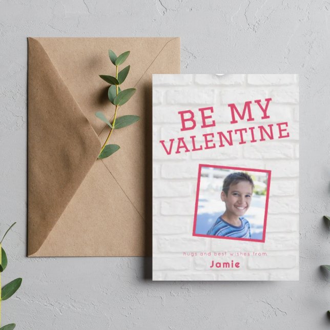 niedlich School fun Foto Valentinstag Feiertagskarte (Von Creator hochgeladen)