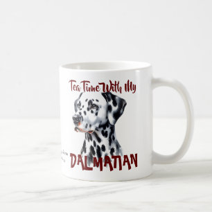 Niedlich Schwarz auf weißem Tee mit meinem Dalmati Kaffeetasse