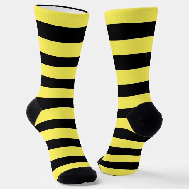 Niedlich, schwarz und gelb gestrichen socken (Gewinkelt)