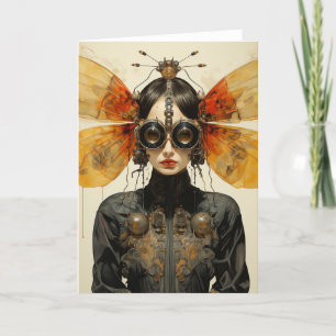 Niedlich Scifi Bug Lady Jedes Anlasses Karte