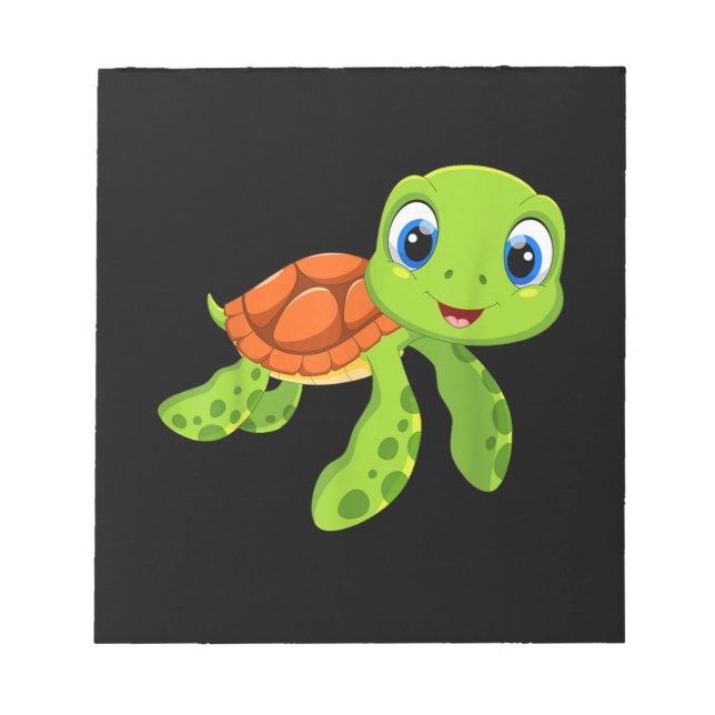 Niedlich Sea Baby Turtle-Geschenk Notizblock (Vorderseite)