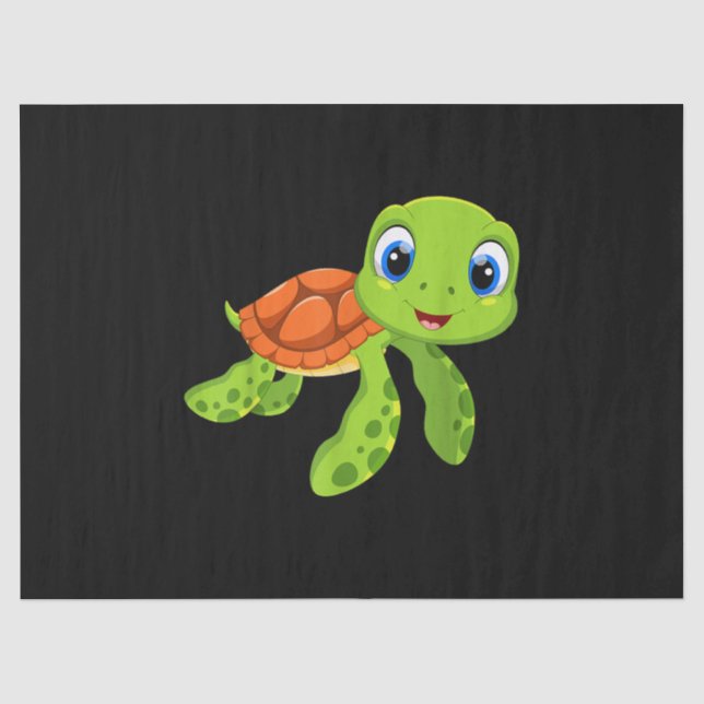 Niedlich Sea Baby Turtle-Geschenk Seidenpapier (Vorderseite)
