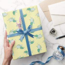 Niedlich Sea Turtle Baby Shower Kawaii Geschenkpapier