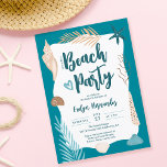 Niedlich Seashells Palmenblatt Beach Party Sweet 1 Einladung<br><div class="desc">Genießen Sie die coolen Muscheln,  das Party mit tropischen Palmenblättern zum 16. Geburtstag! Mit einer niedlichen Muscheldarstellung,  Blätter in Gold und Blau aus Palmen,  Sternfisch mit einem modernen Pinsel Schriftart auf dunkelblauem Hintergrund. Ideal für eine süße 16 Geburtstagsfeier oder einen Sommerurlaub am Strand.</div>