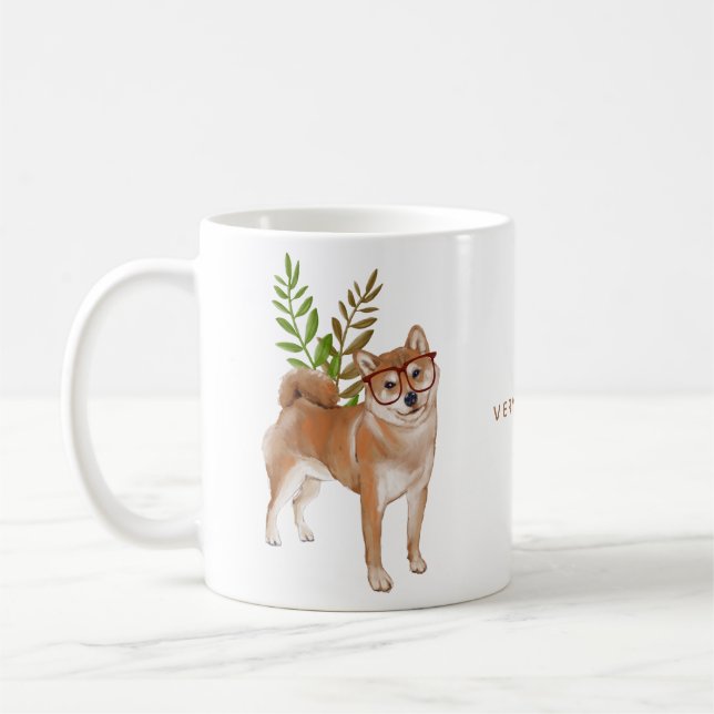 Niedlich Sehr Genie Niedlich Dogecoin Meme Tasse (Links)