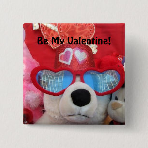 Niedlich seien Sie mein Valentine-Knopf Button
