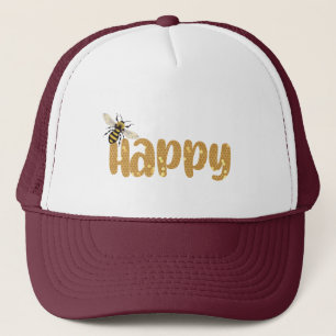 Niedlich sein, glückliche Natur Honey Bee Honeycom Truckerkappe