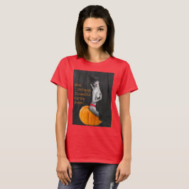 Niedlich Sexy Pinup Hexe Goth Ladys Red Meme T - S T-Shirt