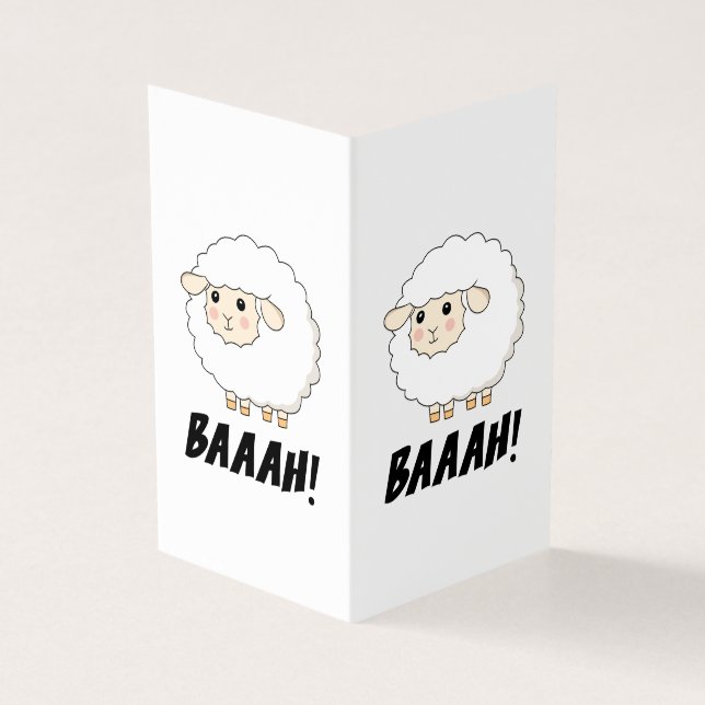Niedlich Sheep Baaah (Vorderseite)
