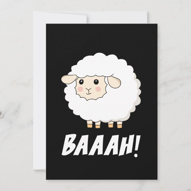 Niedlich Sheep Baah (Vorderseite)