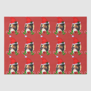 Niedlich Sheltie Weihnachten Seidenpapier