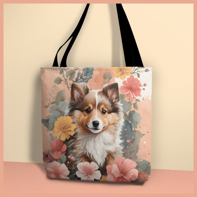 Niedlich Shetland Sheepdog Welpe Tasche (Von Creator hochgeladen)