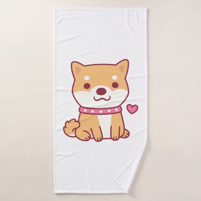 Niedlich Shiba Inu Dog Badehandtuch (Badehandtuch)