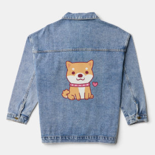 Niedlich Shiba Inu Dog Jeansjacke