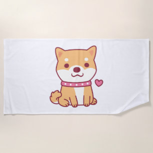Niedlich Shiba Inu Dog Strandtuch
