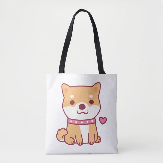 Niedlich Shiba Inu Dog Tasche (Vorderseite)