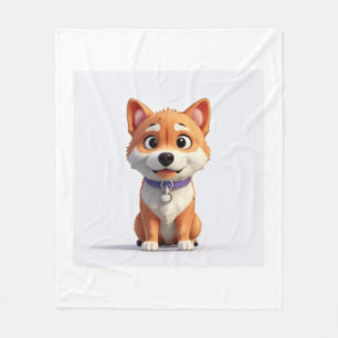Niedlich Shiba Inu Fleecedecke