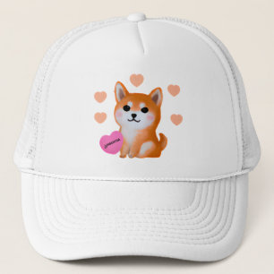 Niedlich Shiba Inu Hearts   Für Hunde Truckerkappe