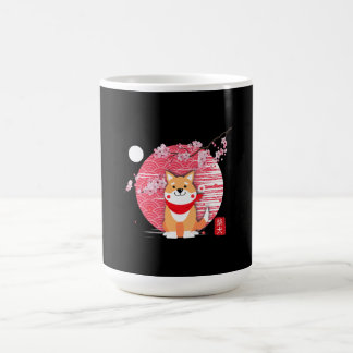 Niedlich Shiba Inu Kawaii Japanisch Cherry Blossom Verwandlungstasse