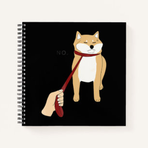 Niedlich Shiba inu   Nope dog-lustiges Design Notizbuch