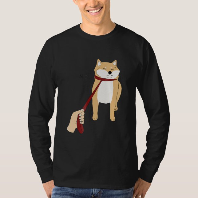 Niedlich Shiba inu | Nope dog-lustiges Design T-Shirt (Vorderseite)