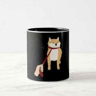 Niedlich Shiba Inu Nope - Doge Meme Zweifarbige Tasse